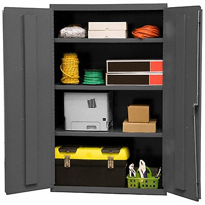 DURHAM MFG 360195 Storage Cabinet 60 x36 x18 Grey 3Shlv