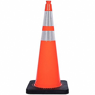 GRAINGER RS90070CT3M64 Traffic Cone 15 lb Orange Cone Color