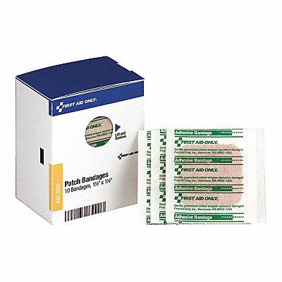 FIRST AID ONLY FAE3000 Patch Bandages 1 1/2 X1 1/2 Beige PK10