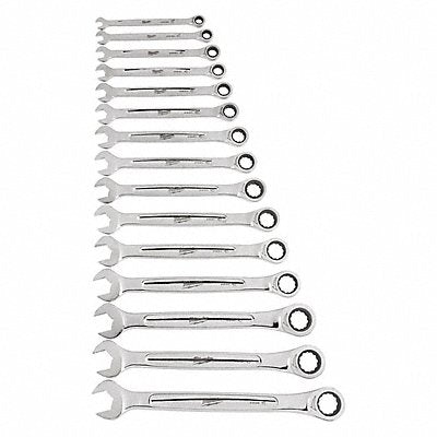 MILWAUKEE 48229516 Combination Wrench St CV Steel Chrome Standard