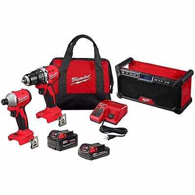 MILWAUKEE 369322CX295220 M18 Compact Combo Kit + M18 Radio