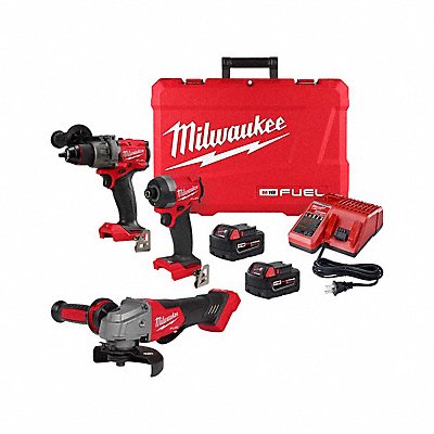 MILWAUKEE 369722000000 M18 FUEL 2-Tool Combo Kit + M18 Grinder