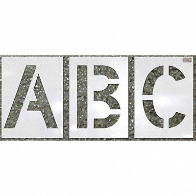 C.H. HANSON 70413 Stencil Letter Kit 29pcs. 4 x 2-3/4 In.