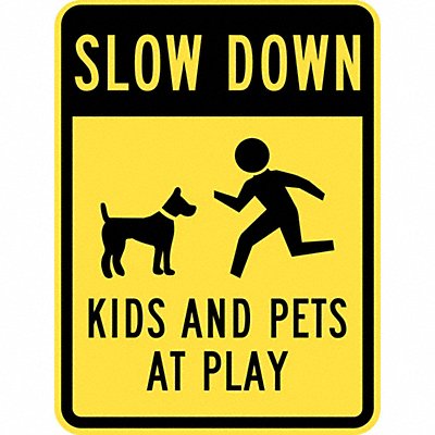 LYLE T11027EG18x24 Kids and Pets at Play Sign 24 x 18
