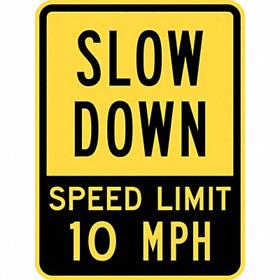 LYLE T11029HI18x24 H1914 Speed Limit Warning Sign 24 x 18