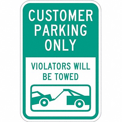 LYLE T11031HI12x18 Customer Parking Sign 18 x 12
