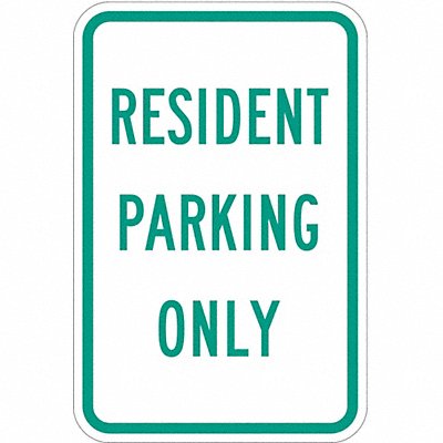 LYLE T11044HI12x18 Resident Parking Sign 18 x 12