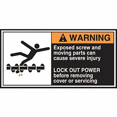 ACCUFORM LECN361 CEMA Label 2 1/2 in x 5 in Vinyl PK5