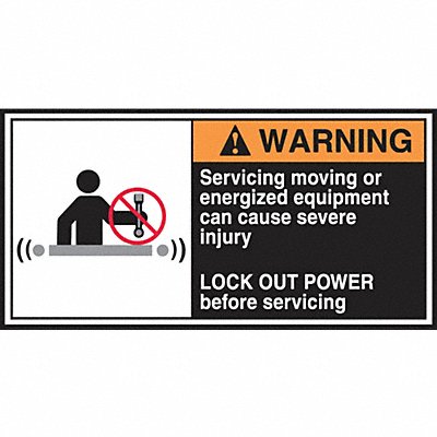 ACCUFORM LECN368 CEMA Label 2 1/2 in x 5 in Vinyl PK5