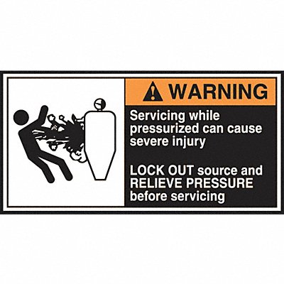 ACCUFORM LECN365 CEMA Label 2 1/2 in x 5 in Vinyl PK5