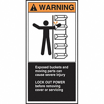 ACCUFORM LECN373 CEMA Label 6 in x 3 in Vinyl PK5