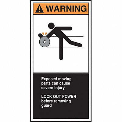 ACCUFORM LECN374 CEMA Label 6 in x 3 in Vinyl PK5