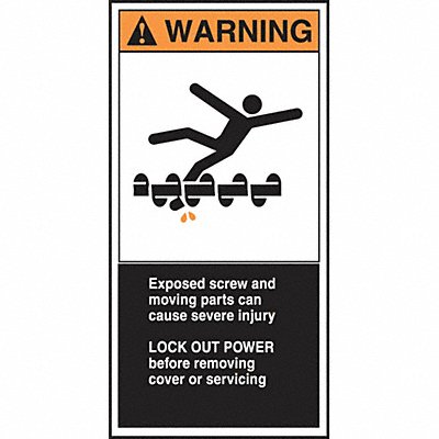 ACCUFORM LECN375 CEMA Label 6 in x 3 in Vinyl PK5