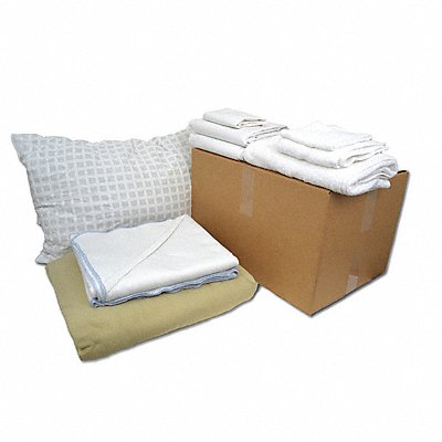 R R TEXTILE X90001 Bedding/Bath Kit Emergency Shelter Dorms