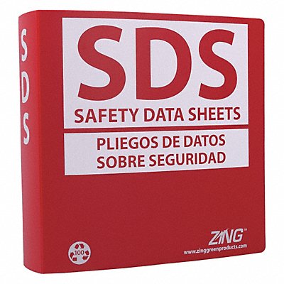 ZING 6034 GHS SDS Binder 2-1/2 in Bilingual
