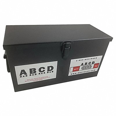 GRAINGER 36D717 Slotted Shim Assortment Tabbed 260 pcs