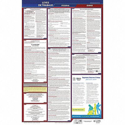 JJ KELLER 400ID Labor Law Poster Fed/STA ID SP 40Wx26inH