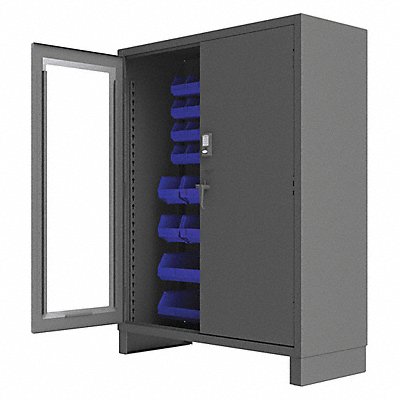 DURHAM MFG 3704CXC54B5295 K4875 Bin Cabinet 78 x60 x24 Grey 54BlueBns