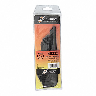 BONDHUS 48332 Hex Key Set 8 Piece Set