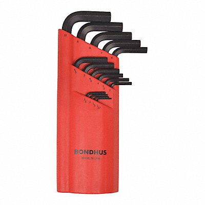 BONDHUS 10995 Hex Key Set L 2 27/32 in to 6 23/32