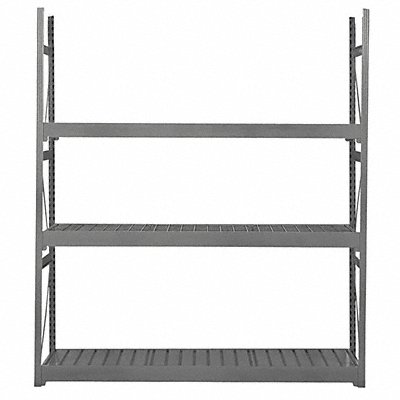 EQUIPTO 1015D62SGY Bulk Rack w/dckng StrUnt 24inx60inx72in