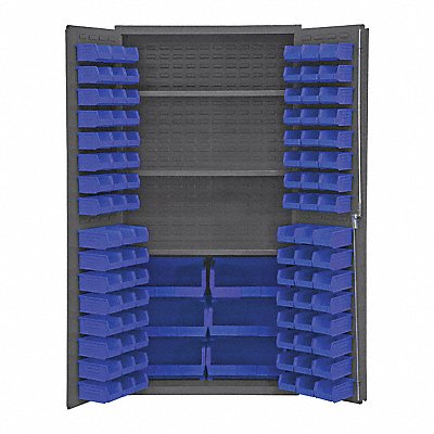 DURHAM MFG 3501BDLP1023S5295 K4911 Bin Cabinet 72 x36 x24 Grey 102BlueBns