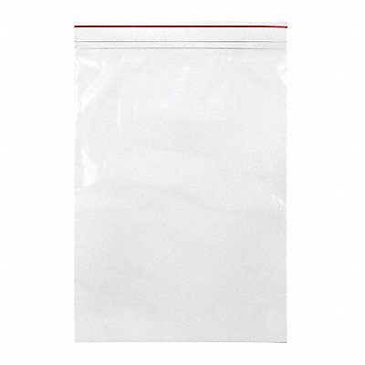 MINIGRIP RED LINE MGRL4P1318 Reclosable Poly Bag Zip Seal PK500