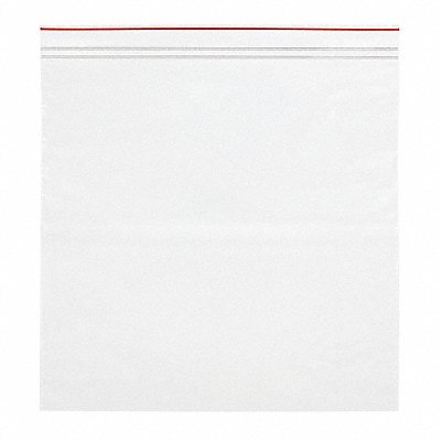 MINIGRIP RED LINE MGRL4P1212 Reclosable Poly Bag Zip Seal PK500