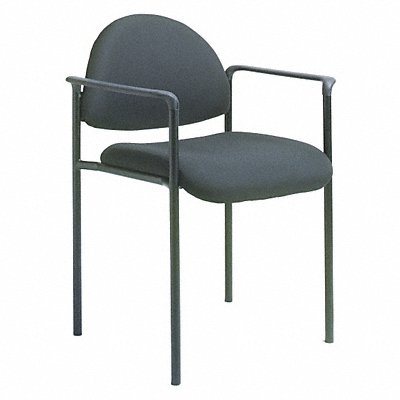 GRAINGER 36FK03 Guest Chair 30-1/4 in H Black