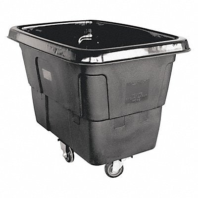 GRAINGER 36FK89 Cube Truck MDPE Black 8.0 cu ft.
