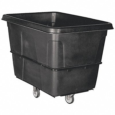 GRAINGER 36FK91 Cube Truck MDPE Black 11.9 cu ft.