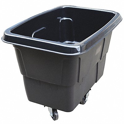 GRAINGER 36FK92 Cube Truck MDPE Black 11.9 cu ft.