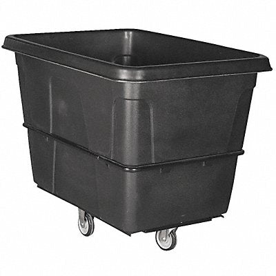 GRAINGER 36FK96 Cube Truck MDPE Black 16.0 cu ft.