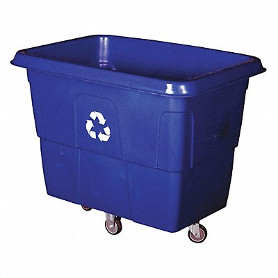 GRAINGER 36FK97 Cube Truck MDPE Blue 16.0 cu ft.