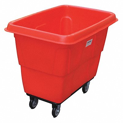 GRAINGER 36FL08 Cube Truck MDPE Red 8.0 cu ft.