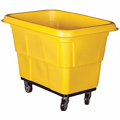 GRAINGER 36FL18 Cube Truck MDPE Yellow 11.9 cu ft.