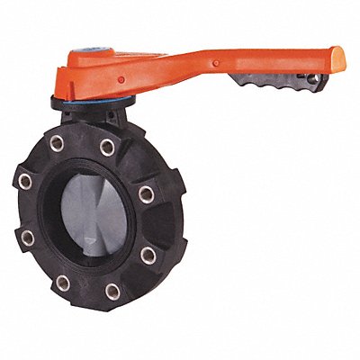 HAYWARD BYV22030A0NLI00 Butterfly Valve CPVC Ntrle 3in Lever Lug