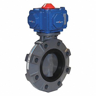 HAYWARD PCSBYV116VA9 Butterfly Valve 6in PVC FPM Pneu Spr Rtn
