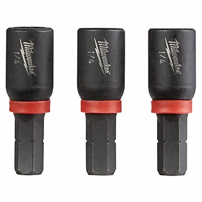 MILWAUKEE 49664512 Nutsetter 1/4 Steel Impact Rated PK3