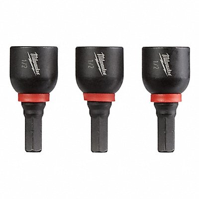 MILWAUKEE 49664517 Nutsetter 1/2 Steel Impact Rated PK3