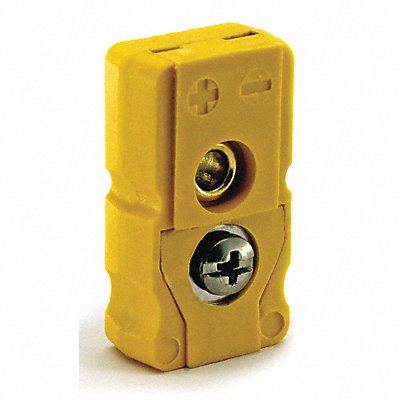 DAYTON 36GK89 Thermocouple Jack K Yellow Flat Pin