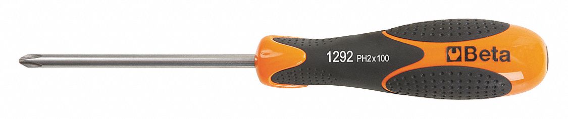 BETA 12920403 Screwdriver Phillips 1/8x2-1/2 Round