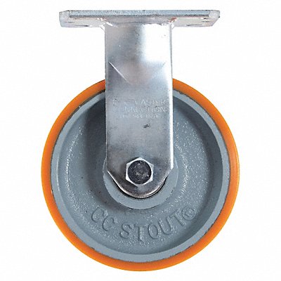 GRAINGER CDPG24 Kingpinless Plate Castor Rigid 2000 lb.