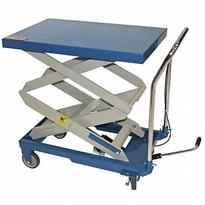 BAILEIGH INDUSTRIAL BCARTX2 Scissor Lift Cart 14-7/64In H Steel