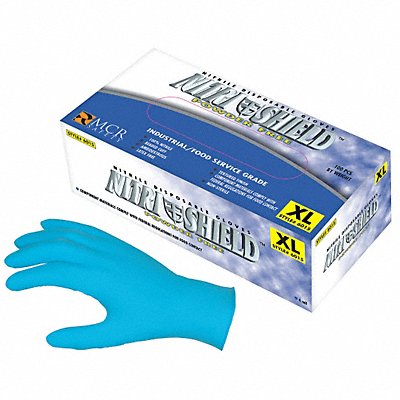 MCR SAFETY 6015XXL Disposable Gloves Nitrile 2XL PK100