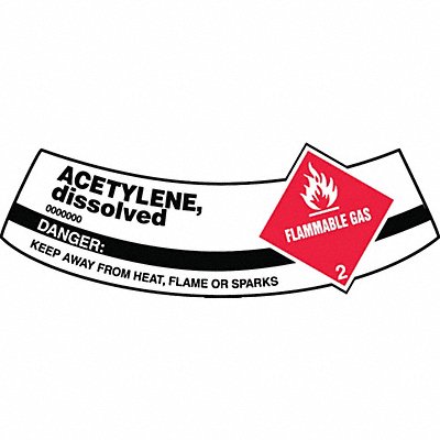 ACCUFORM MCSLACR Cylinder Label 2 inx5 1/4 in Vinyl