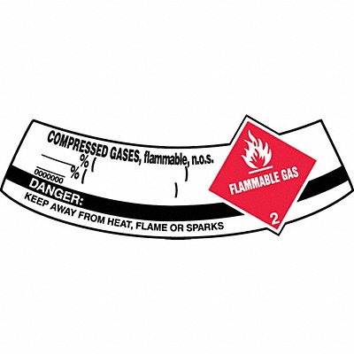 ACCUFORM MCSLCOR Cylinder Label 2 inx5 1/4 in Vinyl