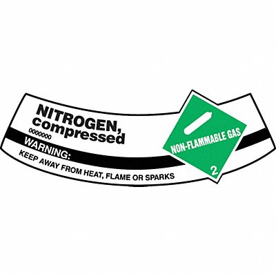 ACCUFORM MCSLNIG Cylinder Label 2 inx5 1/4 in Vinyl