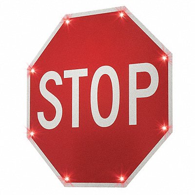BLINKERSIGNS 2180C00193 LED Stop Sign Stop Aluminum 24 x 24