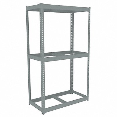 TENNSCO ZLC74824S3 Boltless Shelving 24x84x48in Strtr